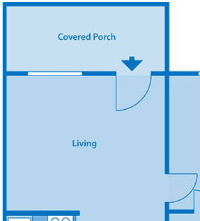 Tanglewood One Bedroom Small Floor Plan