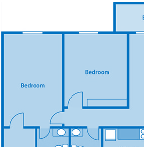 Tanglewood Two Bedroom Floor Plan