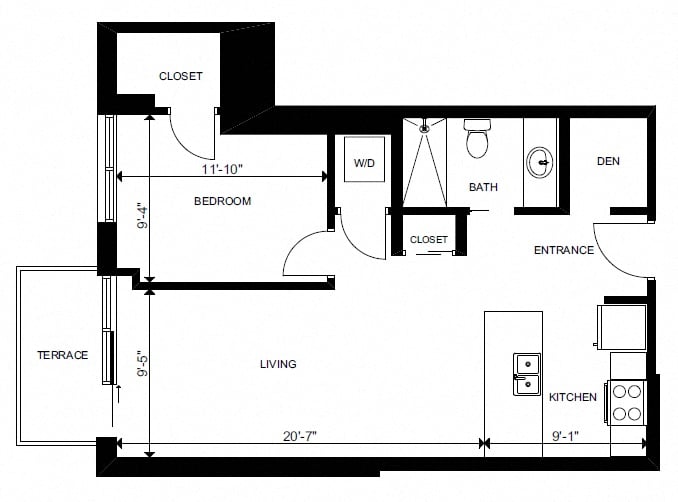 Floor Plans of Yello on Yates in Victoria, BC