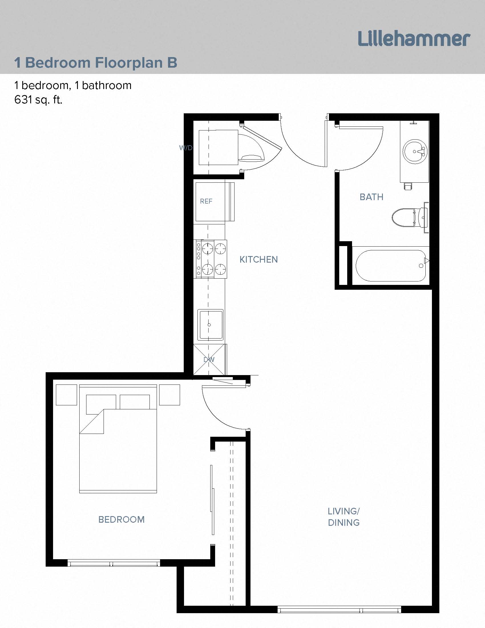 1 Bedroom B