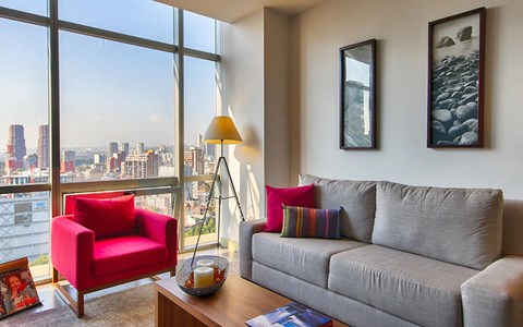 Nomad Living Lago Alberto Sala de Estar at Nomad Lago Alberto, Miguel Hidalgo, CDMX