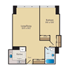 1 Bed - 1 Bath | A01