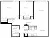 Enjoy spacious, open concept design in modern suites Braemar Gardens apartments 2 bedroom + 1 bathroom apartment floor plan in Coquitlam, BC