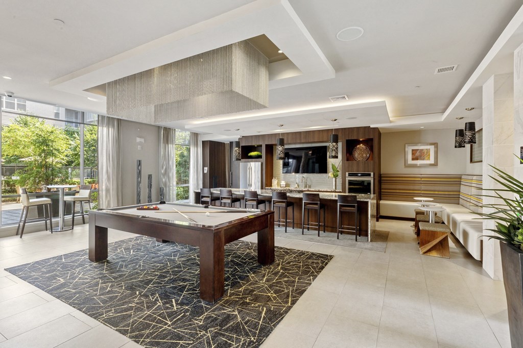 Pool Table in Club Room