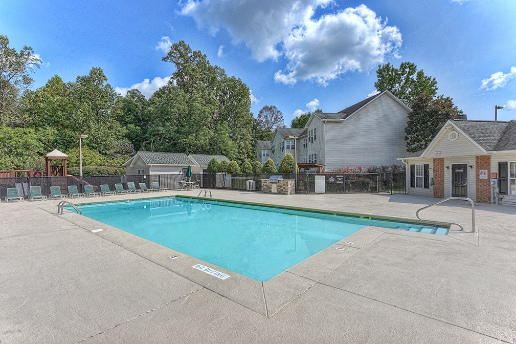 the swimming pool at our apartments