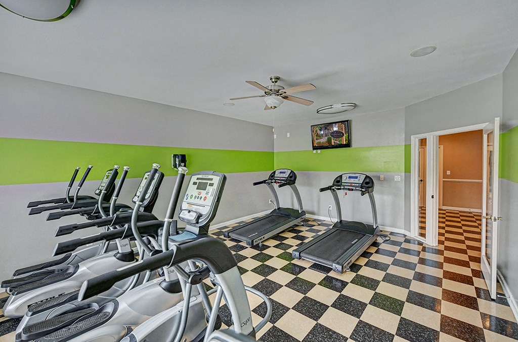 the gym has plenty of cardio equipment to help you get a good workout