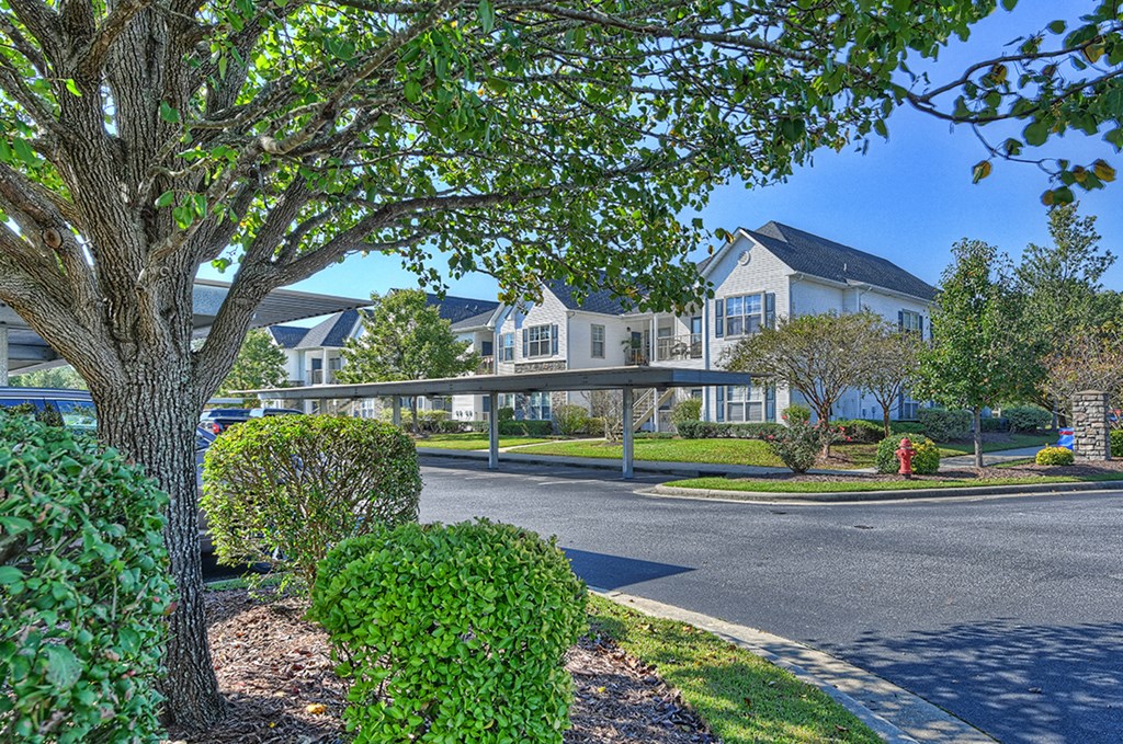 a street with houses on the side of a road