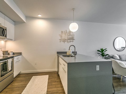 Eat-In Kitchen Table With Sink at The Fowler, Boise, Idaho