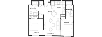 Two Bedroom Two Bath at The Fowler, Idaho, 83702