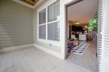Wide Doors leading outside Private Balcony/Patio at Mosaic at Levis Commons, Perrysburg, Ohio