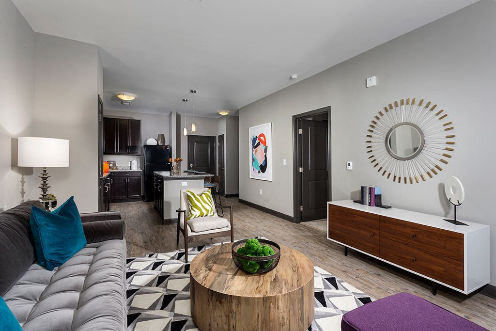 Modern Living Room at Mosaic at Levis Commons, Perrysburg, 43551