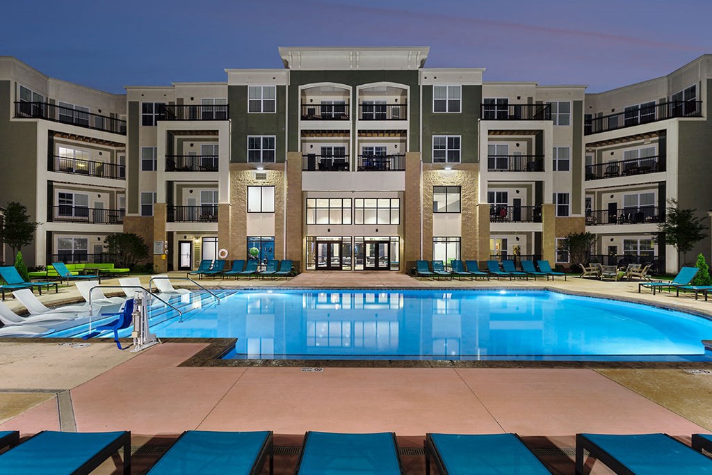 Twilight Pool at Mosaic at Levis Commons, Perrysburg, Ohio