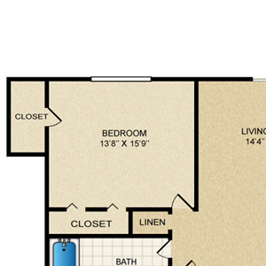 1 BEDROOM