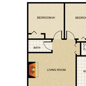 3 BED 2 BATH