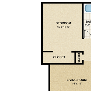 1 BED
