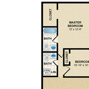 2 BED 2 BATH