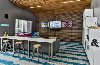 Resident Lounge with Java Bar, Wi-Fi Hub and Game Room