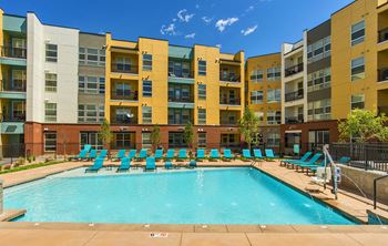 Sparkling Swimming Pool with Sundeck