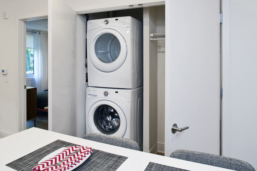 Washer and Dryer in Every Unit at River Tides Rentals