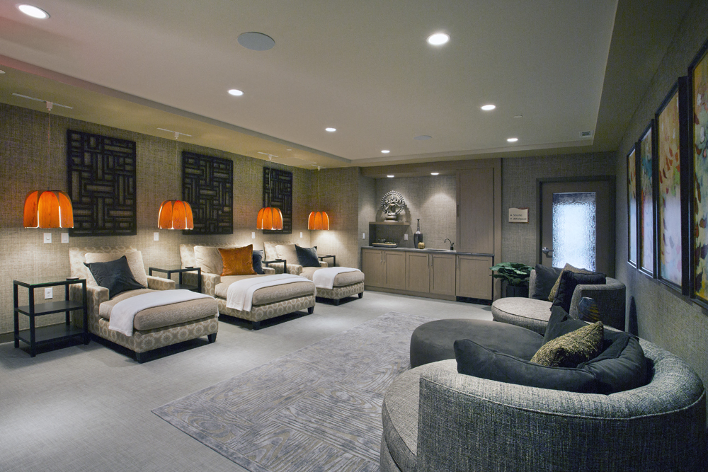 Spa Lounge at River Tides at Greystone Luxury Rentals