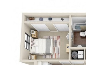 2 Bed 1.5 Bath