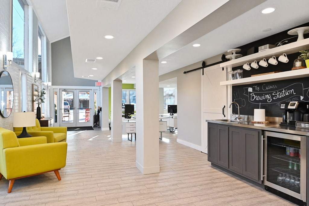 Clubhouse Lobby and Coffee Bar