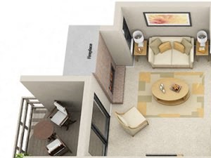 1 Bed 1 Bath