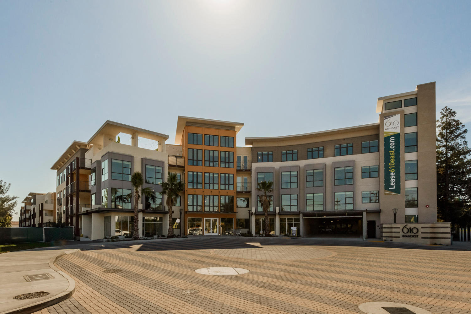 Sunnyvale CA Apartments - 6TenEast Exterior View Located Near the City's Best Dining, Entertainment, and Shopping Experiences