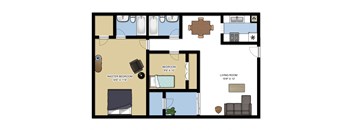 2 Bedroom, 2 Bath