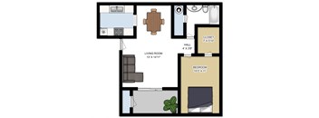 1 Bedroom, 1 Bath