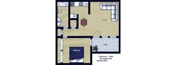 1 Bedroom, 1 Bath