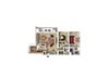 Horizon Square 2 Bedroom 2 Bath 1,216 Sqft. Model Floor Plan