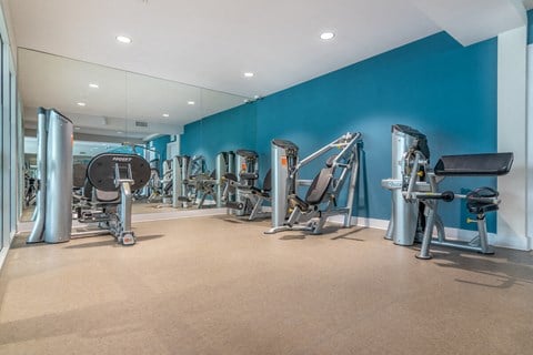Fitness Center at Beverly Plaza Apartments, Long Beach, California