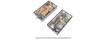 FLOORPLAN-I at Bixby Hill Apartments, Long Beach, 90815