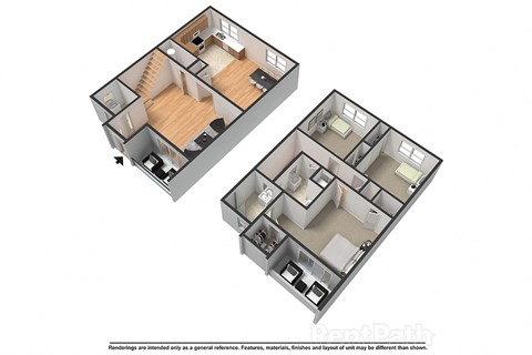 FLOORPLAN-K at Bixby Hill Apartments, Long Beach, California