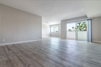 Vacant Living Room at Bixby Hill Apartments, Long Beach, California