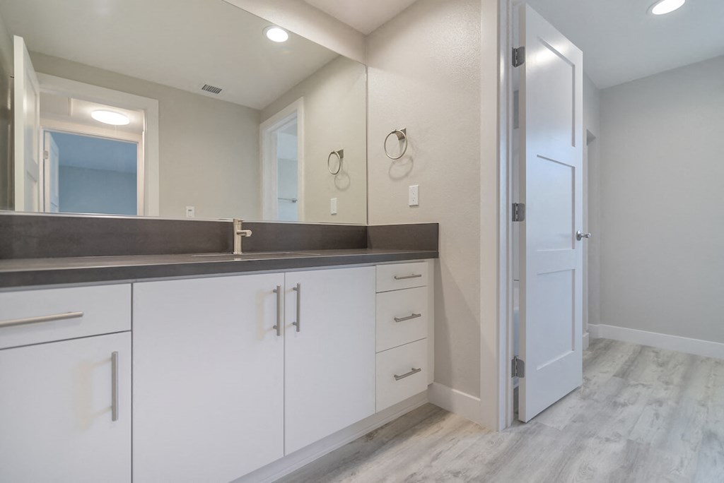 Modern Bathroom Fittings at Bixby Hill Apartments, California, 90815