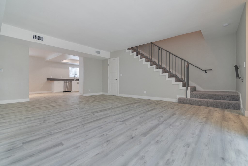 Living Area With Loft at Bixby Hill Apartments, Long Beach, CA, 90815