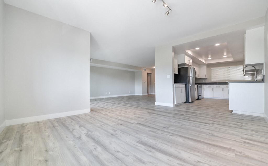 Living And Kitchen at Bixby Hill Apartments, Long Beach, CA, 90815