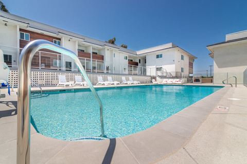 Pool View at Bixby Hill Apartments, California