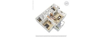 Chelsea 3D Floor Plan at The Adelaide, Orlando, Florida