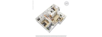 Devon 3D Floor Plan at The Adelaide, Orlando, FL
