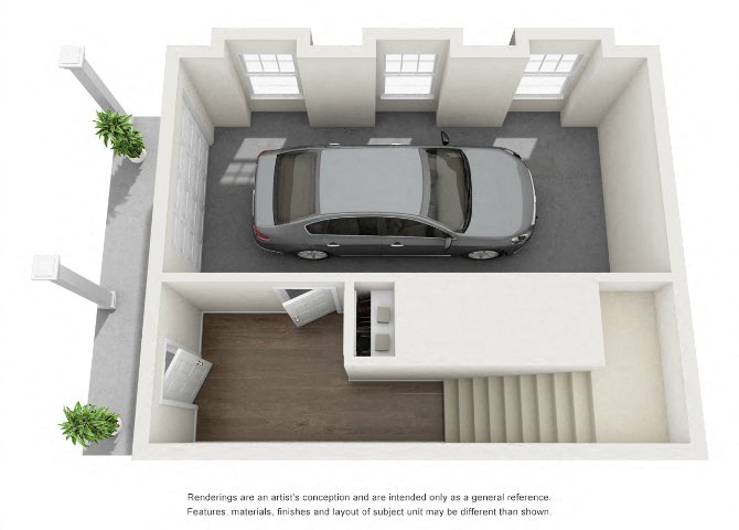 Floor plan of garage in Virginia Beach VA
