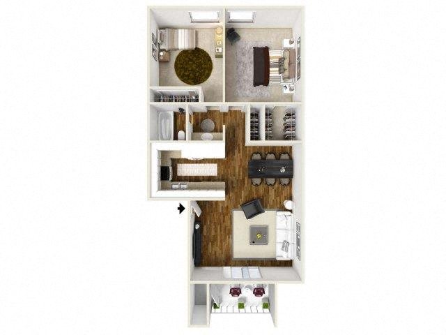 Floorplan Floorplan at Eagle Point Apartments, NM, 87111