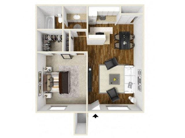 Floorplan Floorplan at Eagle Point Apartments, 4401 Morris Street NE