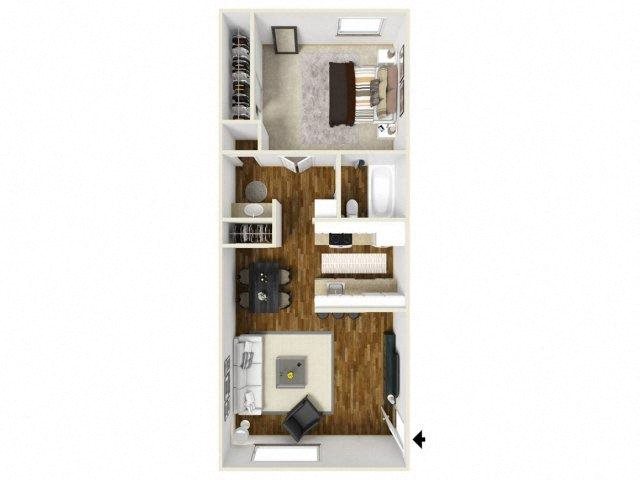 Floorplan Floorplan at Eagle Point Apartments, Albuquerque, NM