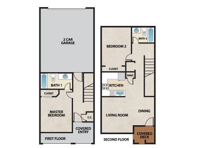 Floorplan Floorplan at Cantata at the Trails Apartments, New Mexico, 87114