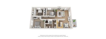 3 Bedroom Floor Plan at Kenyon Pointe, Tustin, 92780