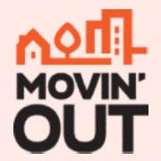 the logo for moving out is shown in this file photo