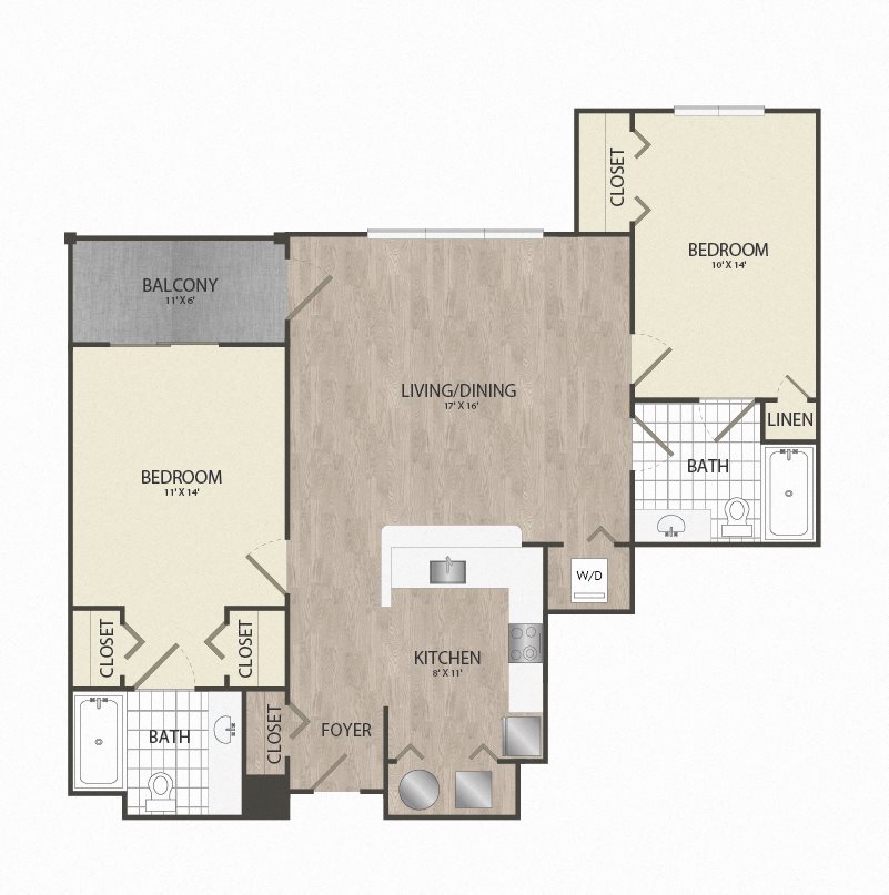 Artena Manassas - 2A Floorplan